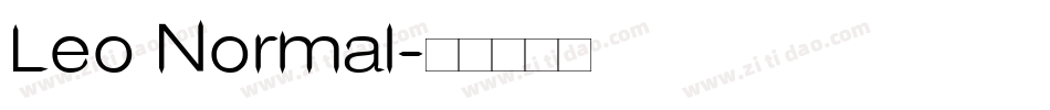 Leo Normal字体转换
